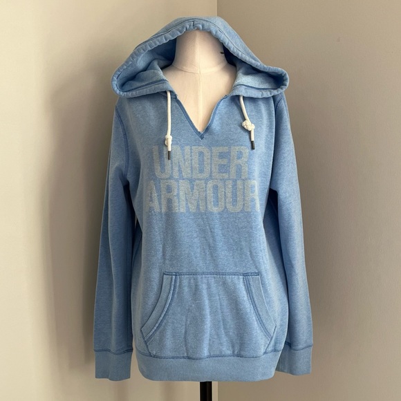Under Armour Women's Baby Blue Pullover Hoodie size S - Picture 1 of 4